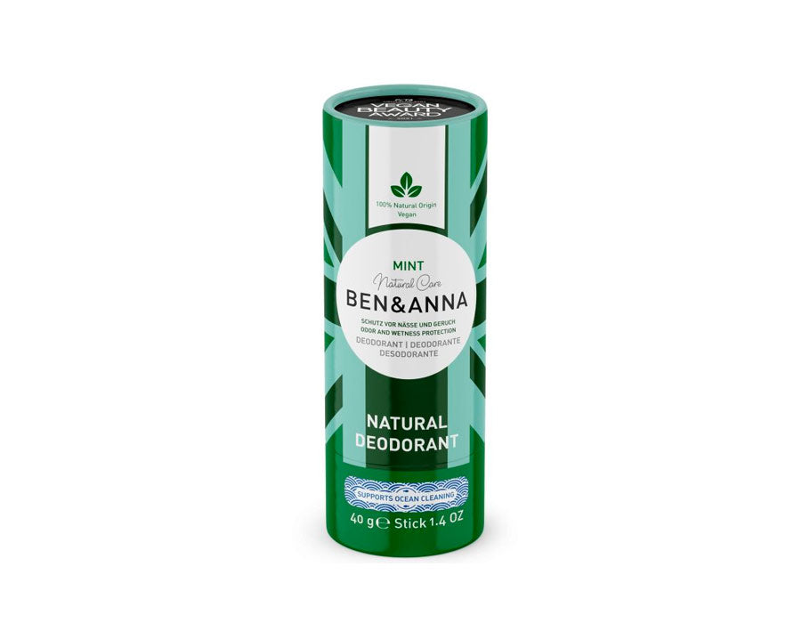 Ben Anna Deodorant in Papiertube – Minze – 40 Gramm