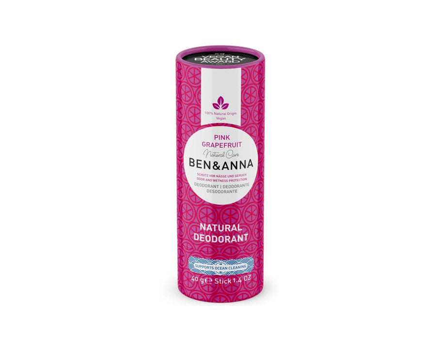 Ben Anna Deodorant in Papiertube – Pink Grapefruit – 40 Gramm