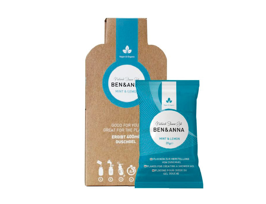 Ben Anna Duschgel - Flocken - Blaues Basilikum - 2x20gr.