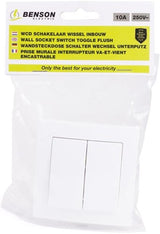 Enzo benson inbouw schakelaar serie wit - 4650015