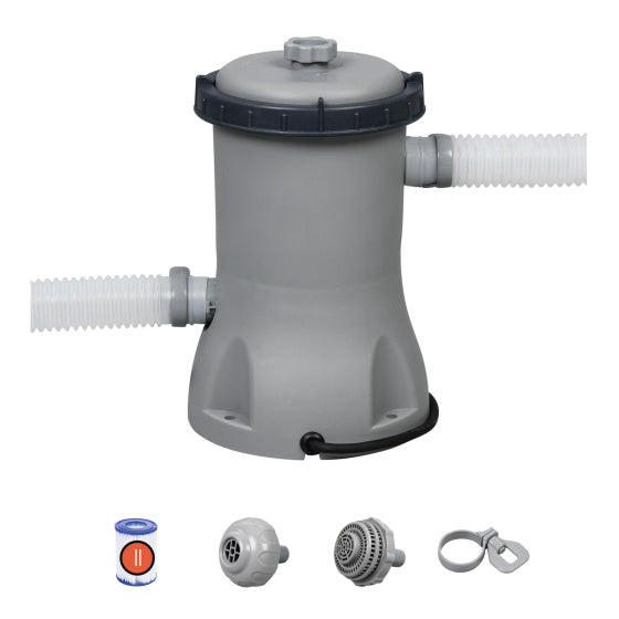 Bestway -Carprid -Filterpumpe 1,2 m³ U 12 V Grau
