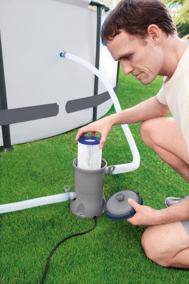 Bestway -Carprid -Filterpumpe 2,0 m³ U 12 V Grau