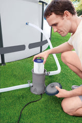 Bestway -Carprid -Filterpumpe 2,0 m³ U 12 V Grau