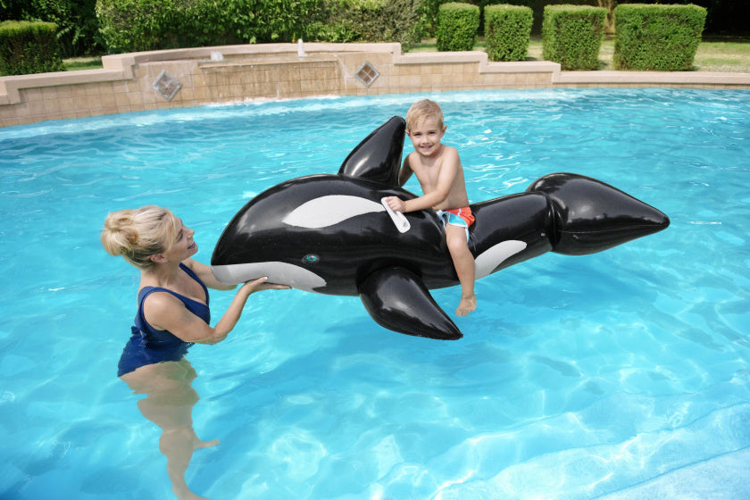 Bestway aufblasbares Spielzeug Orca 183 cm Schwarz und Weiß