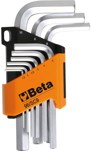 Beta Tools Innensechskantschlüsselsatz 96 SC9 Stahl 000960374 9-tlg