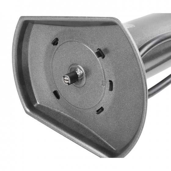 Fahrradpumpe universal (AV, DV, FV) 13 Bar Stahlgrau