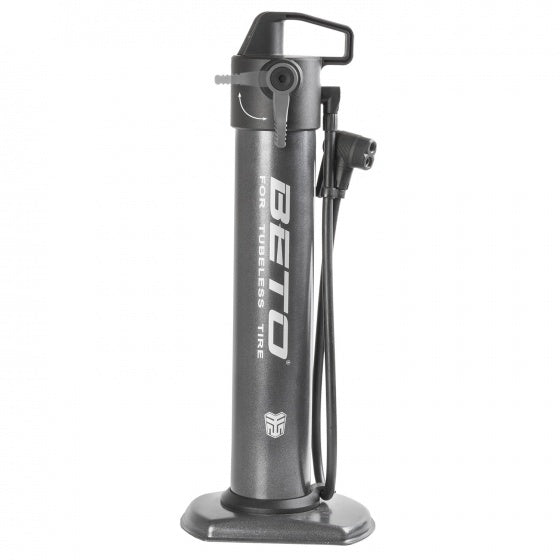 Fahrradpumpe universal (AV, DV, FV) 13 Bar Stahlgrau
