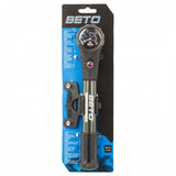 Beto-Stoßpumpe und Minipumpe 2-in-1 schwarzes Silber