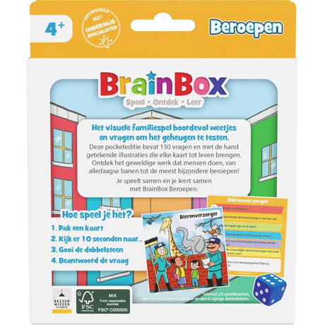 Bezzerwizzer Brainbox Taschenberufe – Niederländisches Kartenspiel
