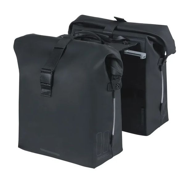 Basil Doppelte Fahrradtasche Soho Nordlicht Mik 41 Liter – Schwarz