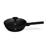 Berlingerhaus Frittierpfanne mit Deckel mattschwarz 24cm