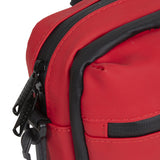 Spritzwasserabweisende Fahrrad-Lenkertasche mit Schultergurt 3l rot