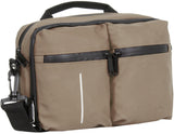 Fahrradspritzwasserabweisende Lenkertasche mit Schultergurt 3l Taupe