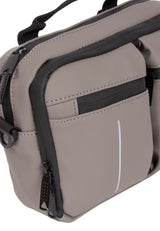 Fahrradspritzwasserabweisende Lenkertasche mit Schultergurt 3l Taupe