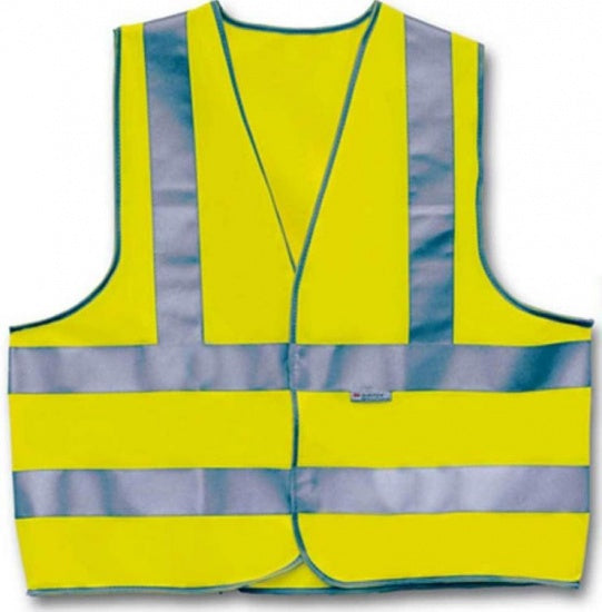 4-Act safety vest 3 stripes unisex yellow size XL