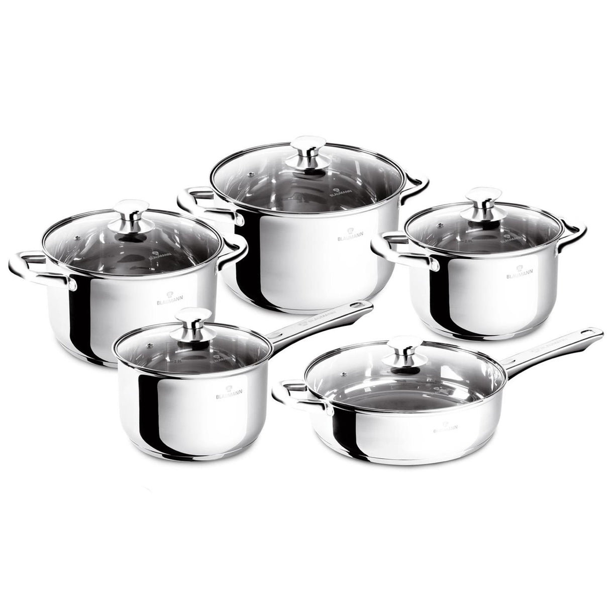 Blaumann Pfannenset 10-teilig Gourmet-Linie