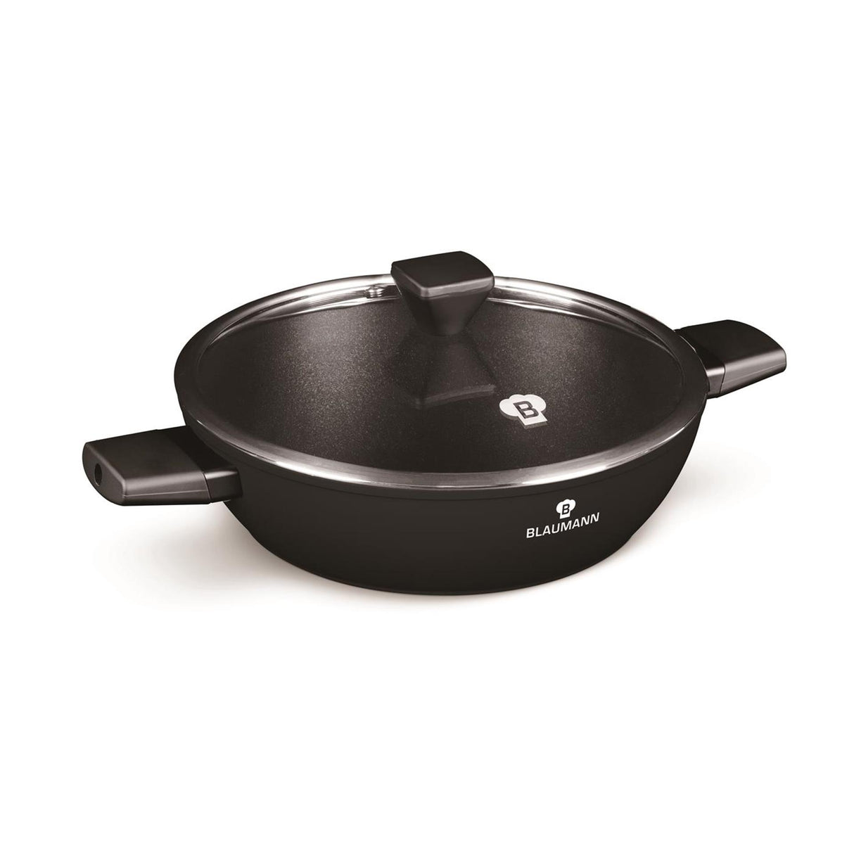 Blaumann schwarz-silberne Bratpfanne ø28cm