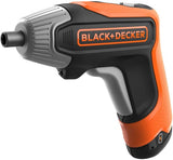 Black+Decker 3,6-V-Lithium-Ionen-Schnellschrauber-Akkuschrauber (Orange Schwarz)
