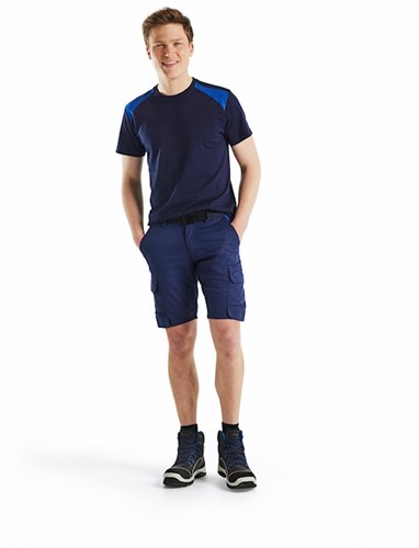 Blåkläder industrie short met stretch 14461832 | marineblauw korenblauw | maat 48 - 7330509758106