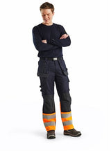 Blåkläder multinorm inherent werkbroek 14891513 | marineblauw oranje | maat 44 - 7330509720561