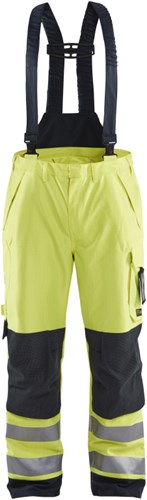 Blåkläder multinorm shell werkbroek 18811532 | high-vis geel marineblauw | maat s - 7330509783955