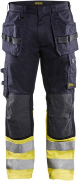 Blåkläder multinorm werkbroek inherent 14891512 | marine high vis geel | maat 46 - 7330509627327