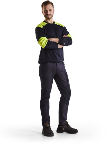 Blåkläder multinorm werkbroek inherent met stretch 14861512 | marineblauw | maat 52 - 7330509661949