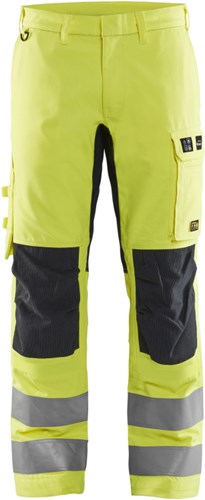 Blåkläder multinorm werkbroek inherent met stretch 17881512 | high vis geel marineblauw | maat 56 - 7330509805411