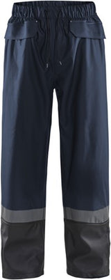 Blåkläder regenbroek level 2 13222003 | donker marineblauw zwart | maat s - 7330509655993