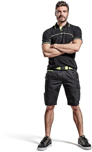 Blåkläder service short 14991330 | zwart high vis geel | maat 46 - 7330509549643