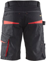 Blåkläder service short 14991330 | zwart rood | maat 44 - 7330509549742