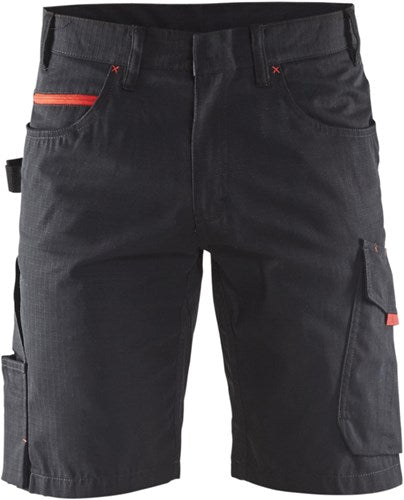 Blåkläder service short 14991330 | zwart rood | maat 48 - 7330509549766