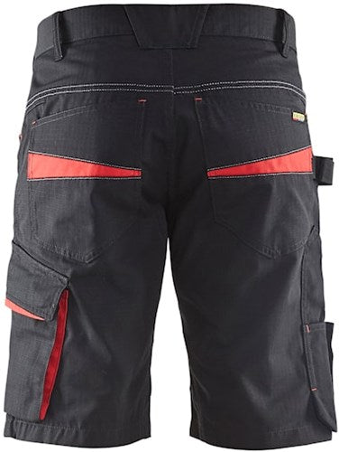 Blåkläder service short 14991330 | zwart rood | maat 60 - 7330509549827