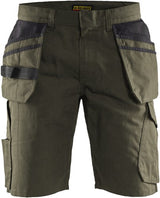 Blåkläder service short met spijkerzakken 14941330 | groen zwart | maat 54 - 7330509688564