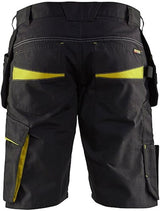 Blåkläder service short met spijkerzakken 14941330 | zwart high vis geel | maat 56 - 7330509688977