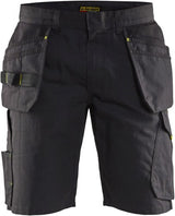 Blåkläder service short met spijkerzakken 14941330 | zwart high vis geel | maat 58 - 7330509688984