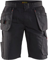 Blåkläder service short met spijkerzakken 14941330 | zwart rood | maat 48 - 7330509689035