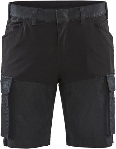 Blåkläder service short met stretch 14371147 | marineblauw zwart | maat 50 - 7330509718001