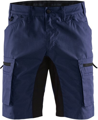Blåkläder service short stretch 14491845 | marineblauw zwart | maat 46 - 7330509538531