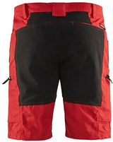 Blåkläder service short stretch 14491845 | rood zwart | maat 44 - 7330509586648