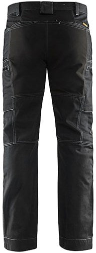 Blåkläder service werkbroek denim stretch 14591142 | zwart | maat 62 - 7330509486184