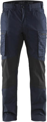 Blåkläder service werkbroek met stretch 14591845 | donker marineblauw zwart | maat 48 - 7330509498309