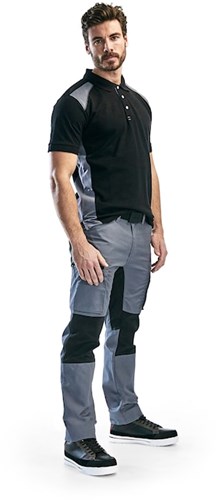 Blåkläder service werkbroek met stretch 14591845 | grijs zwart | maat 48 - 7330509498729