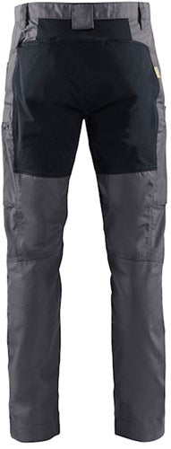 Blåkläder service werkbroek met stretch 14591845 | medium grijs zwart | maat 44 - 7330509748763