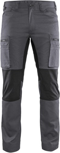 Blåkläder service werkbroek met stretch 14591845 | medium grijs zwart | maat 44 - 7330509748763