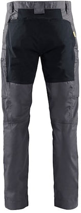 Blåkläder service werkbroek met stretch 14591845 | medium grijs zwart | maat 60 - 7330509748848