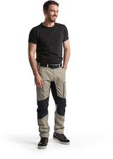 Blåkläder service werkbroek met stretch 14591845 | stone zwart | maat 52 - 7330509500590
