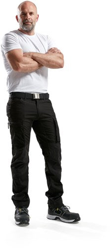 Blåkläder service werkbroek met stretch 14591845 | zwart | maat 58 - 7330509463000