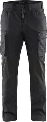 Blåkläder service werkbroek met stretch 14591845 | zwart | maat 60 - 7330509463017