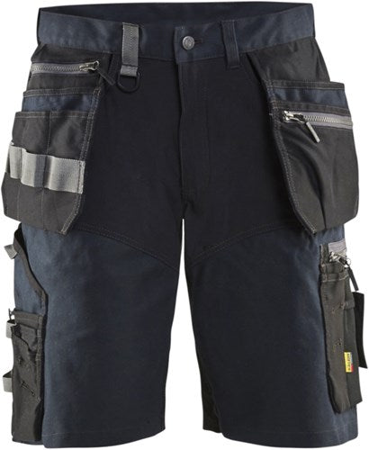 Blåkläder short met stretch en spijkerzakken 15981343 | donker marineblauw zwart | maat 64 - 7330509763773